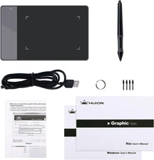 4x2.23 Graphics Drawing Tablet w/ Digital Stylus for Mac PC Digital Art Design