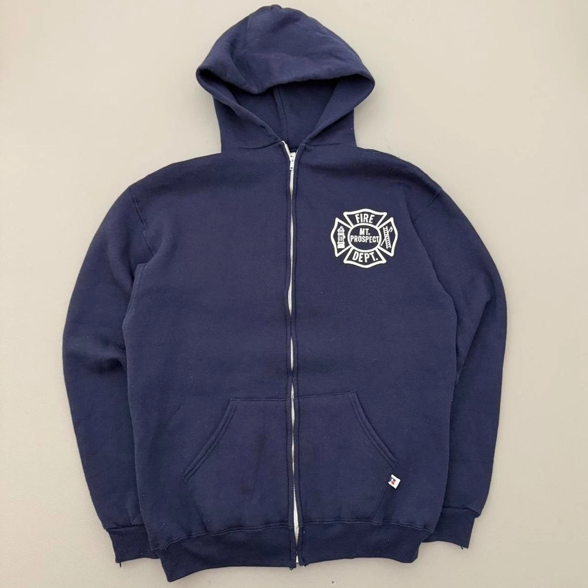 Sweat-shirt vintage russell athlétique bleu marine avec