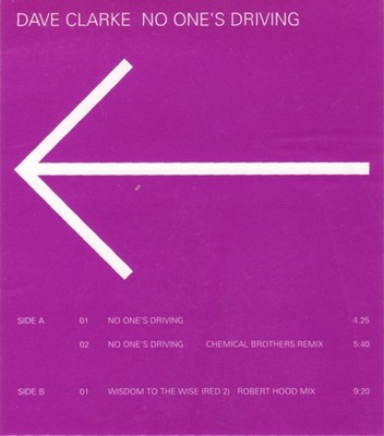 Dave Clarke - No One's Driving 12'' Promo Vinyl Electronic Breaks,Techno 0241