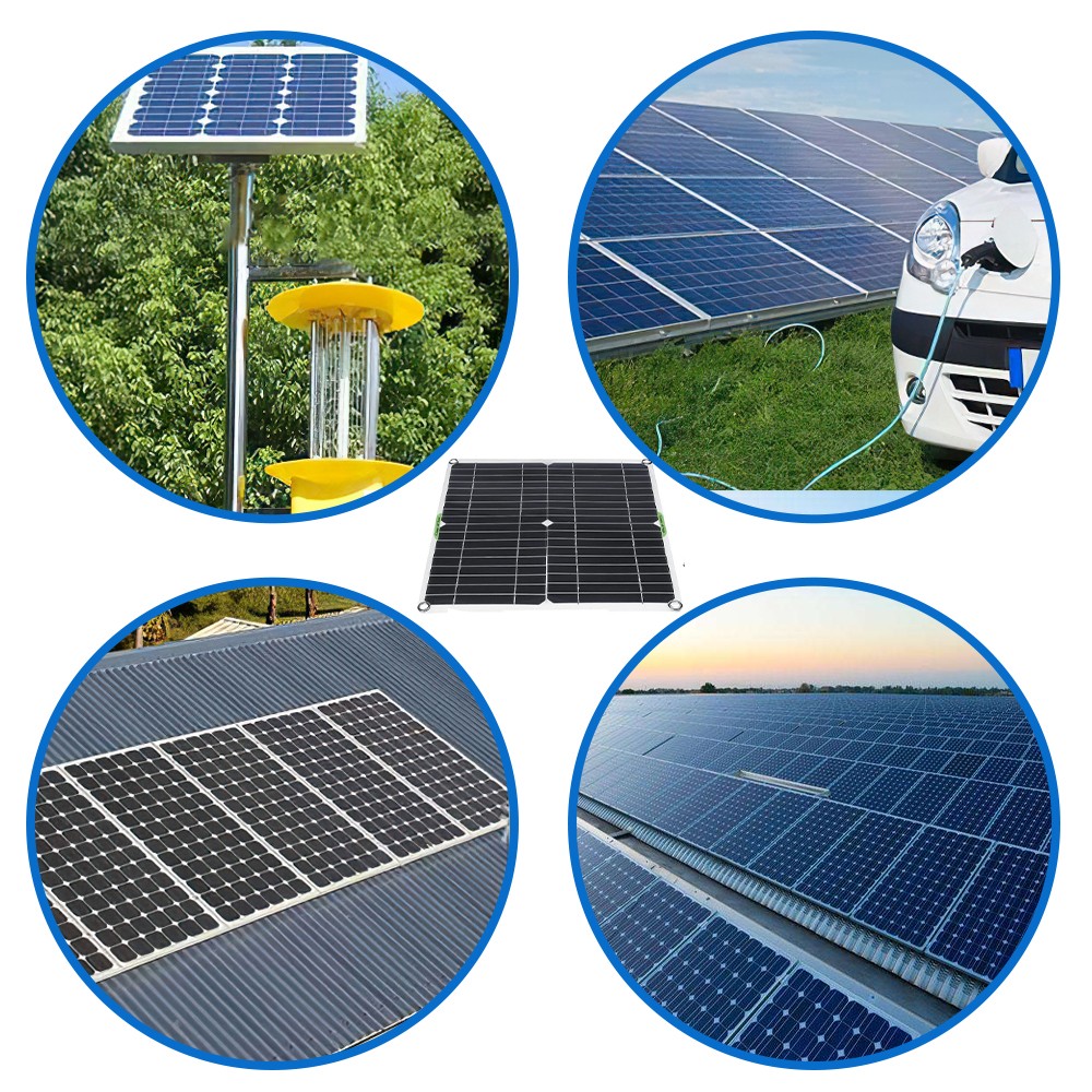 400W Solar Panel Kit 100A 12V Battery Charger w/ Controller Caravan for Home RV