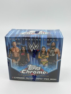 2026 Topps Chrome WWE Sapphire - Hobby Box - NEW SEALED OVP IN HAND