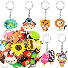 XITDW 30/50pcs Large size thicken Cute Bulk Keychains Multicolor