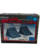 Petersen Wheel Chocks 30-5200 Plastic Anti-slip Car Truck Trailer Wedge Pair 2