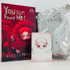 POP MART x Skullpanda You Found Me Series Plush Doll Pendant Figure - Ghostie