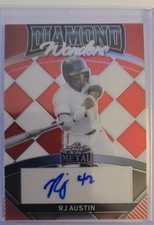2024 Leaf Metal - Diamond Wonders RJ Austin #DW-RJA Red Prismatic /20 (AU, RC)
