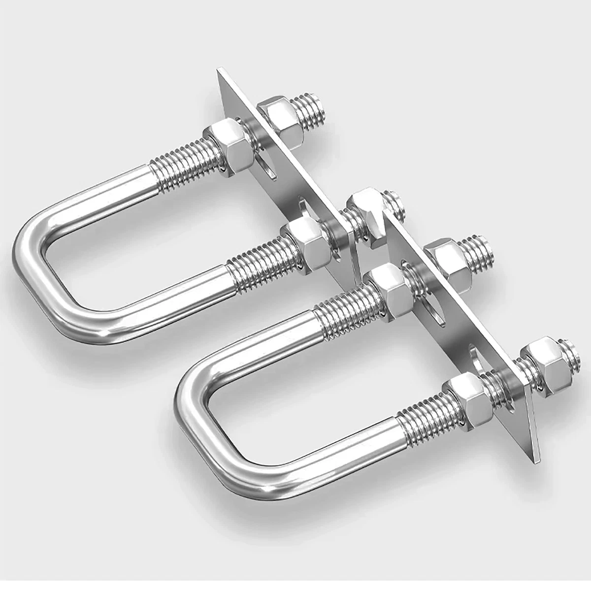Bulloni A U In Acciaio Inox 304 – Viti Con Dadi E Rondelle – Metrici M6 M8 M10 - Foto 2
