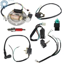 Wiring Loom Harness Ignition Coil CDI Box Stator For 50-140cc Dirt Pit Bike ATV