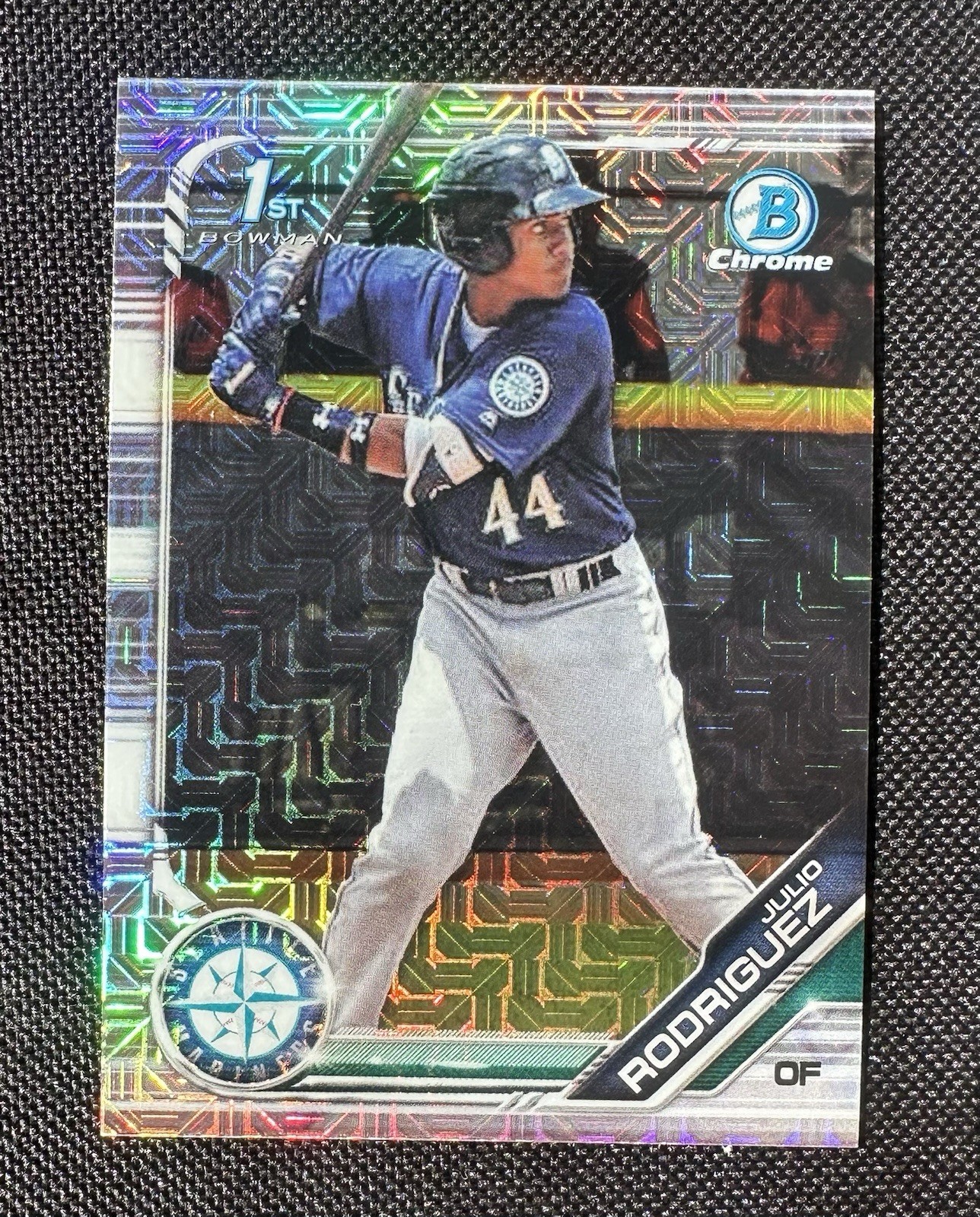 2019 Bowman Julio Rodriguez Chrome Mega Box 1st Prospect Refractor #BCP-33