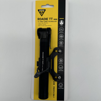 TOPEAK TRTT-1B Minipumpe Roadie TT Mini, Luftpumpe aus Aluminium hergestellt, in