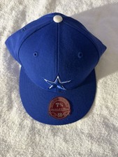 Mitchell & Ness Mens Fitted Baseball Cap Blue...