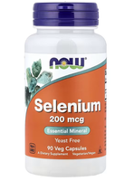 Now Foods Selenium 200 Mcg 90 Kapseln Selenhefefrei L-SELENOMETHIONIN
