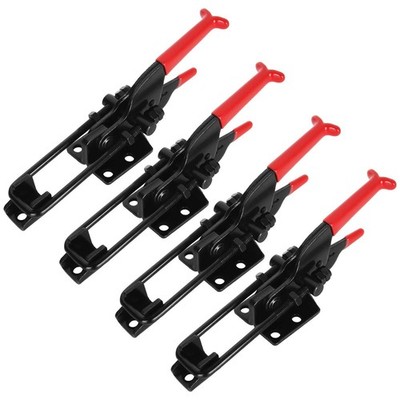 4PCS Black Toggle Latch Clamp Self-Lock Adjustable Toggle Clamp 770LBS Holdin...