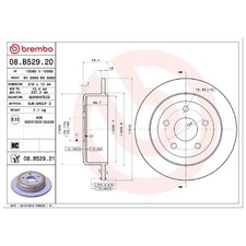 2x Bremsscheibe hinten für Jeep Wrangler 3 JK | 26232561