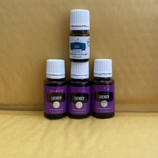 3 NEW Young Living Essential Oils Lavender 15ml Factory  A Bonus Of BASIL Free