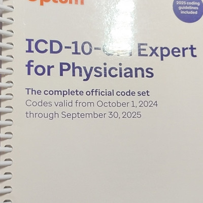 Optum ICD-10-CM Expert for Physicians 2025 Spiral Bound Medical Coding Textbook