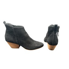 Dolce Vita Botines de Gamuza Negros Talla 8 Botines de Tacón Bloque
