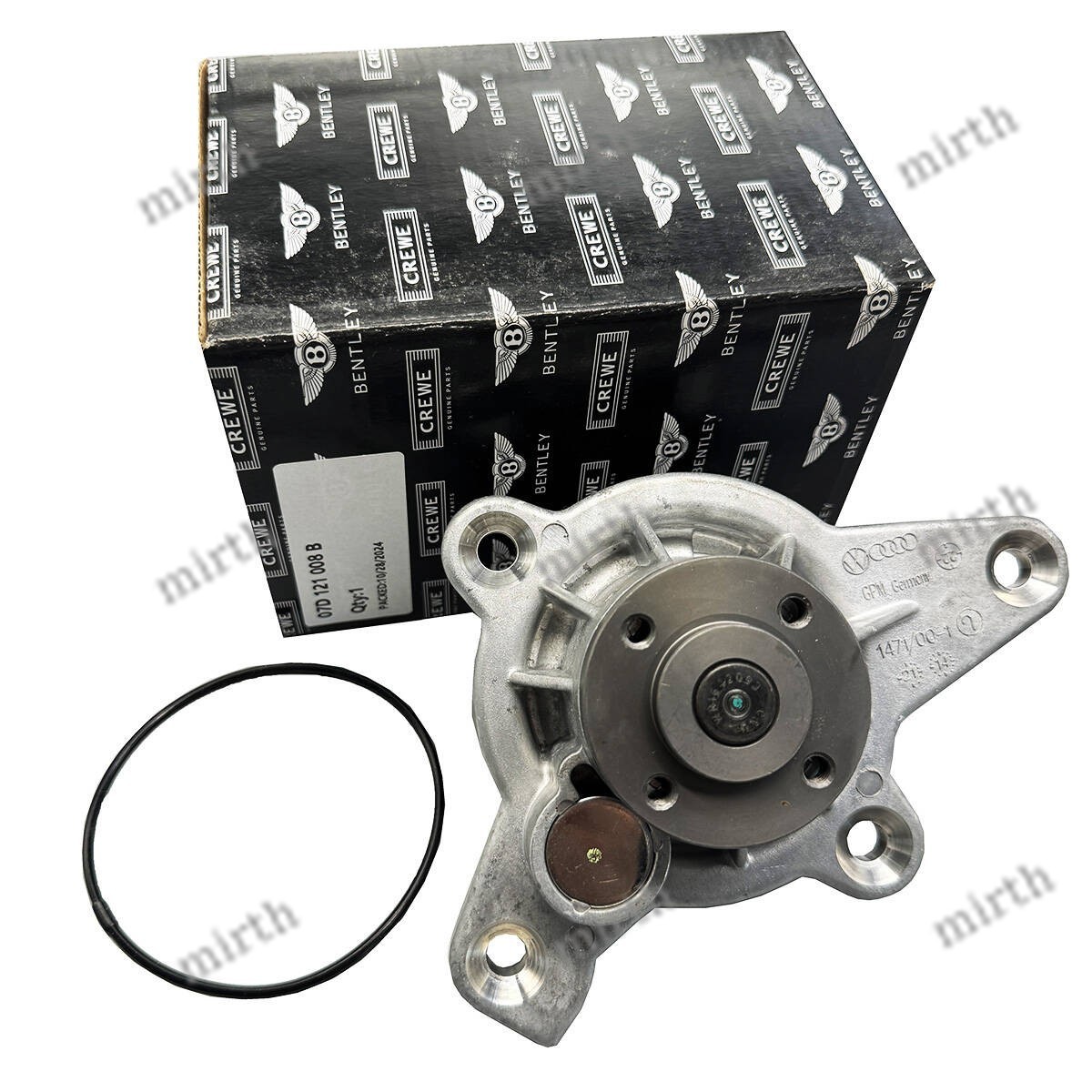 Water Pump Sealed 07D121008B For Bentley Continental Gt Gtc & Flying Spur W12