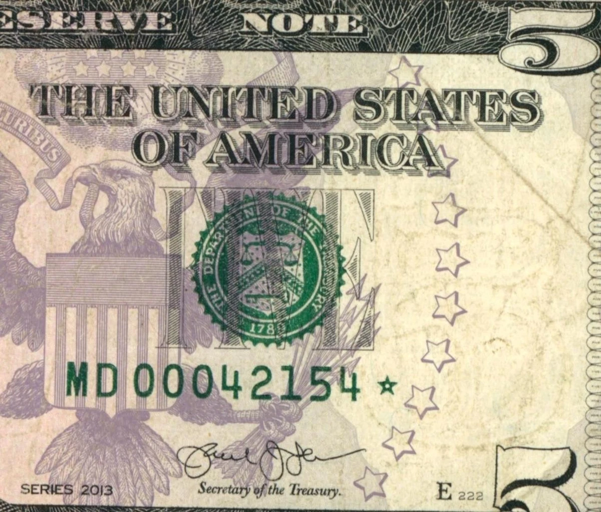 Circulated $5 2013 US Federal Reserve Small Notes for sale | eBay