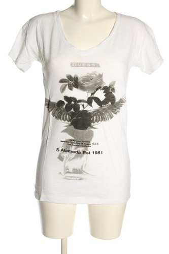 GUESS Camiseta estampada Mujeres Talla EU 38 blanco look casual - Imagen 5 de 5