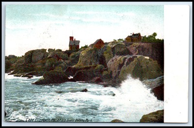 Postcard Cape Elizabeth Me. Shore Scene. Delano Park  ME K62