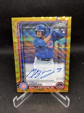 2025 Topps Chrome Moises Ballesteros Gold Wave Auto /50 RC Chicago Cubs Rookie