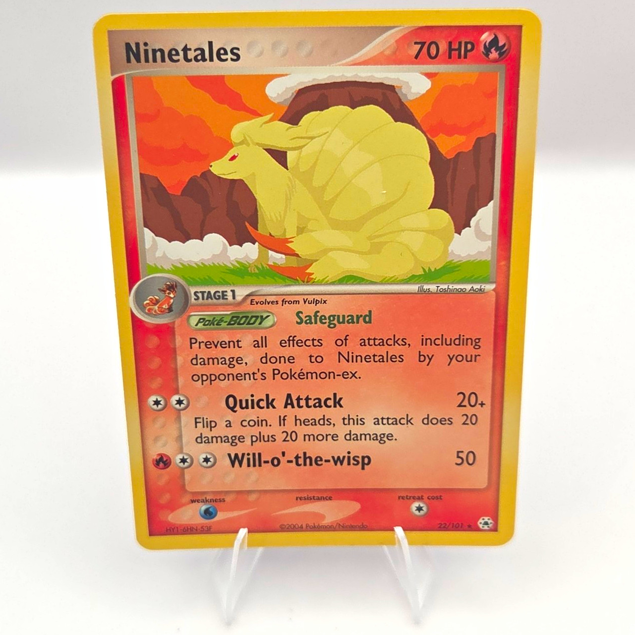 The Pokémon Company Ninetales 22/101 EX Hidden Legends Regular EN Rare 70HP 2004