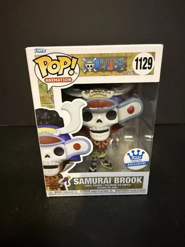FUNKO POP ! SAMURAI BROOK 1129 FUNKO EXCLUSIVE ONE PIECE BOX NOT MINT  Q01