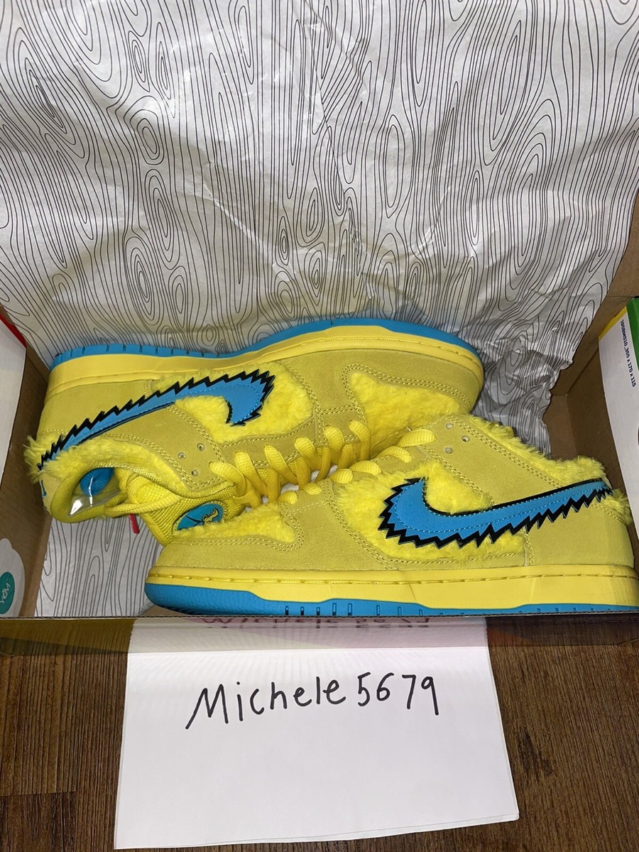 Size 7 - Nike SB Dunk Low x Grateful Dead Yellow Bear 2020 Size 7 - Nike SB Dunk Low x Grateful Dead Yellow Bear 2020