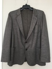 ARMANI COLLEZIONI WOOL BLEND GRAY TWO BUTTON CLOSURE JACKET SIZE US 48