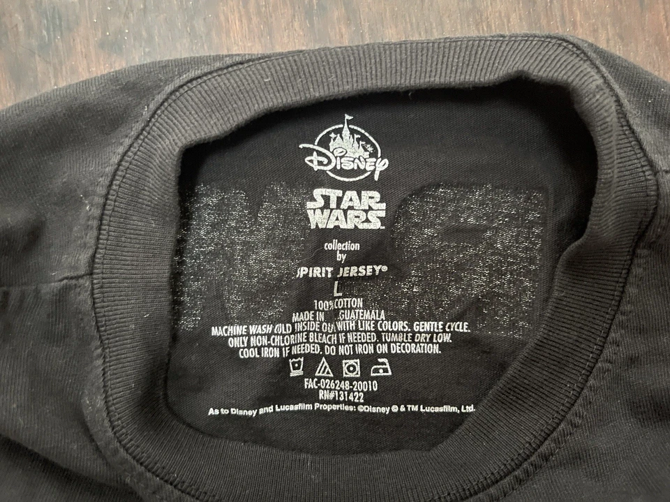 Disney Star Wars Kids Boys Solid Black 100% Cotton Stormtrooper Spirit Jersey L - Image 2 of 4