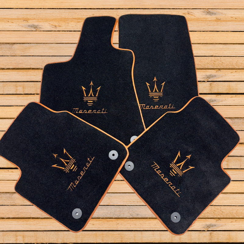 Velour Car Floor Mats For Maserati Levante / Ghibli / Granturismo /Quattroporte