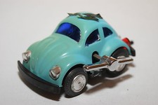 PLASTIC VW VOLKSWAGEN BEETLE BEETLE BLUE WIND UP EXCELLENT CONDITION