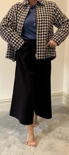 Paul & Joe Sister Check Wool Jacket Zip Front With Pockets Size 38