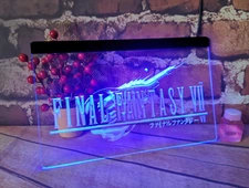 Final Fantasy LED Neon Light Sign gift decor bar club pub, home room size 8x12