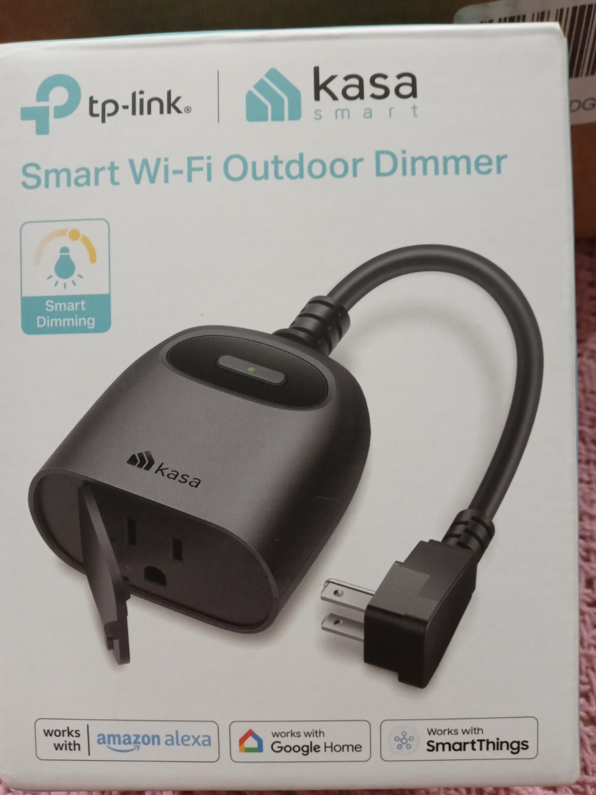 Kasa Smart Wi-Fi Outdoor Dimmer KP405 Works with Alexa Google Home Open Box