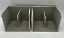 2 Caraway Food Storage Bin Holder Organizer Cabinet Gray x 2 Gray Canvas Read