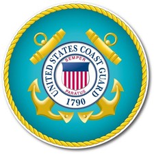 US COAST GUARD DECAL STICKER 3M USA MADE TRUCK VEHICLE CAR WINDOW LAPTOP WALL