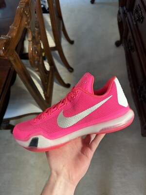 NIKE KOBE X 10 SIZE 9 Think Pink Kay Yow PE SAMPLE AWAY Rare
