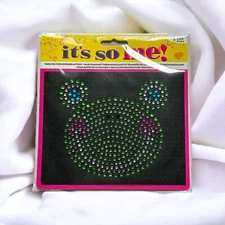 It's So Me Frog Froggy  Iron On Rhinestones Studs Patch New