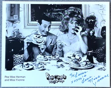 Miss Yvonne Signed IP 8x10 Photo - Lynne Marie Stewart Signed, Pee Wee Herman