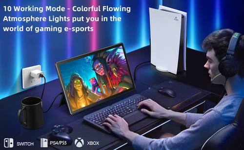 UPERFECT 15.6'' Portable Monitor Freestanding Touchscreen FHD 1080P IPS Screen - Picture 9 of 11