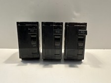 Square D 40 Amp Two-Pole Circuit Breaker Lot of 3 