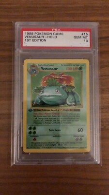 英語版初期　ポケモンカード　Venusaur shadowless holo 英語版初期 ポケモンカード Venusaur shadowless holo 1999 Pokemon