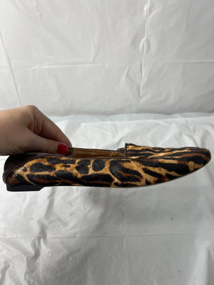 Planos de pelo de becerro de leopardo con estampado animal Jeffrey Campbell para mujer talla 8M Foto 2 de 4