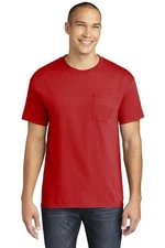 Pack Of 5 Gildan 5300 Mens Short Sleeve Heavy Cotton Stylish Pocket T-Shirt