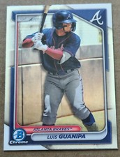 2024 Bowman Chrome Prospects Luis Guanipa #BCP-118 Atlanta Braves