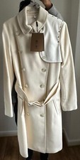 Burberry White Coat Size Uk6. Brand New With Tags & Dust Bag