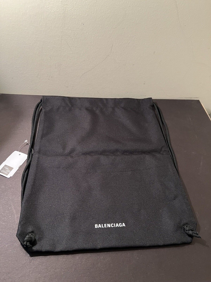 NWT Balenciaga TYREX Black Nylon Drawstring Shoe Dust Bag/backpack