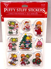 Vintage 1980s rainbow brite puffy stickers