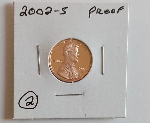2002-S PROOF Lincoln Cent  Item 2          Yes to Combined shipping